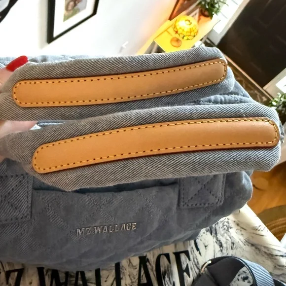 MZ Wallace Small Sutton Deluxe in True Light Denim VVVEUC! 𤩠- Picture 7 of 12